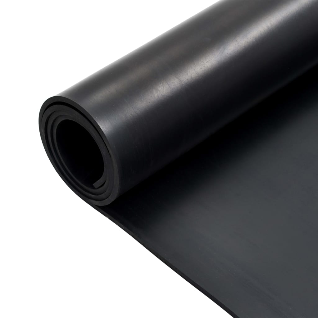 skridsikker gulvmåtte 1,2x2 m 6 mm gummi glat