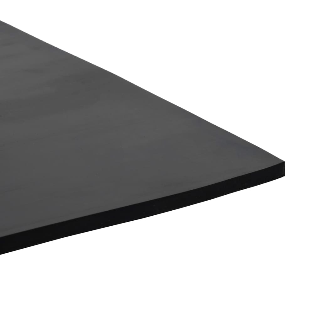 skridsikker gulvmåtte 1,2x2 m 6 mm gummi glat