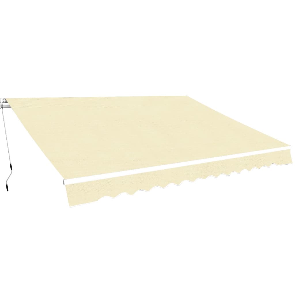 foldemarkise manuel betjening 400 cm cremefarvet