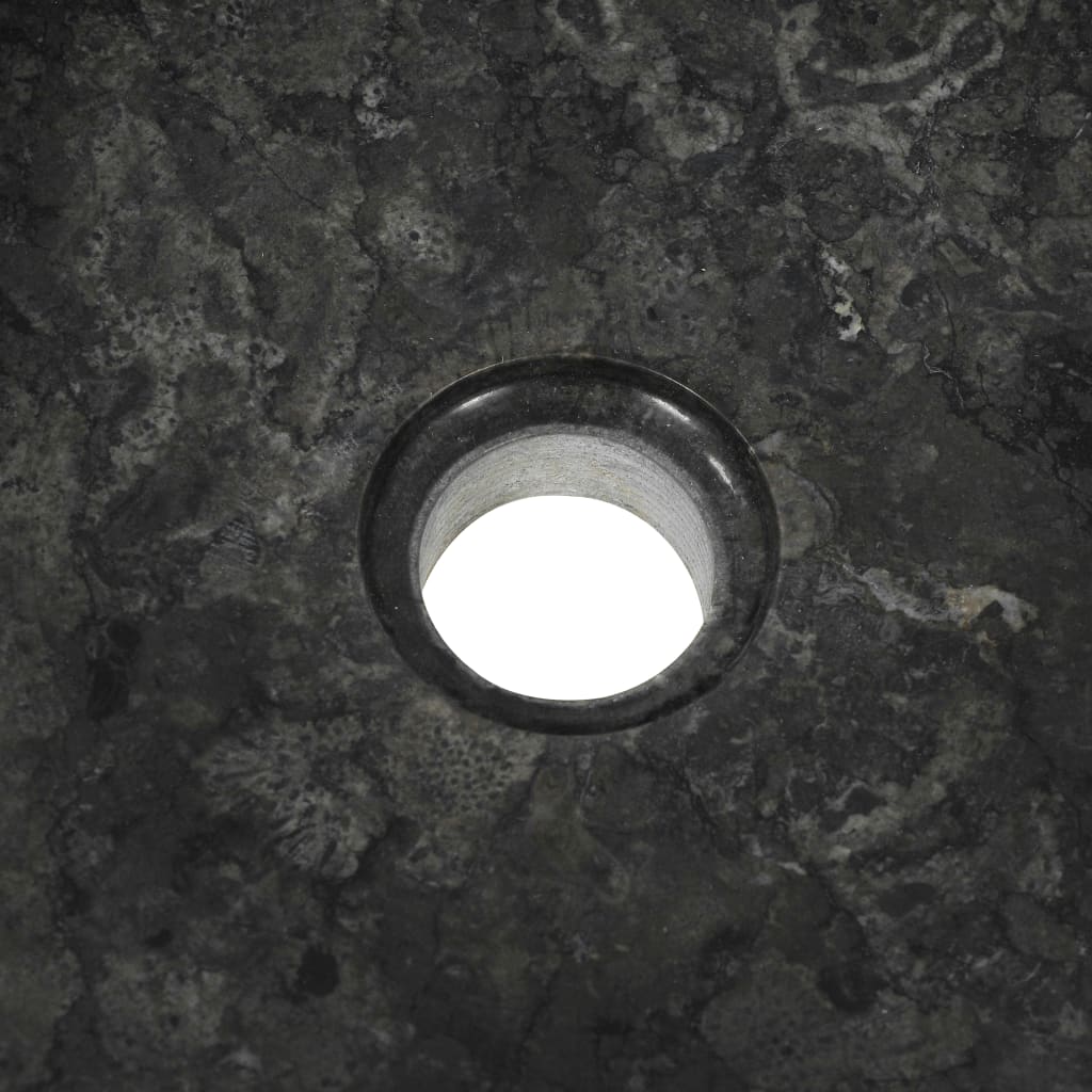 håndvask 40x12 cm marmor sort