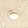 håndvask 40x12 cm marmor cremefarvet