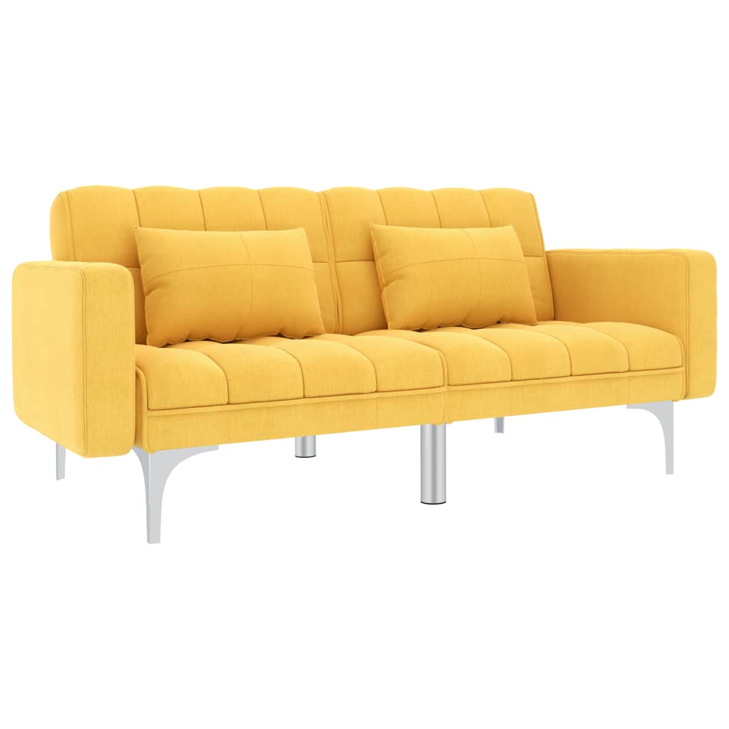 sovesofa stof gul