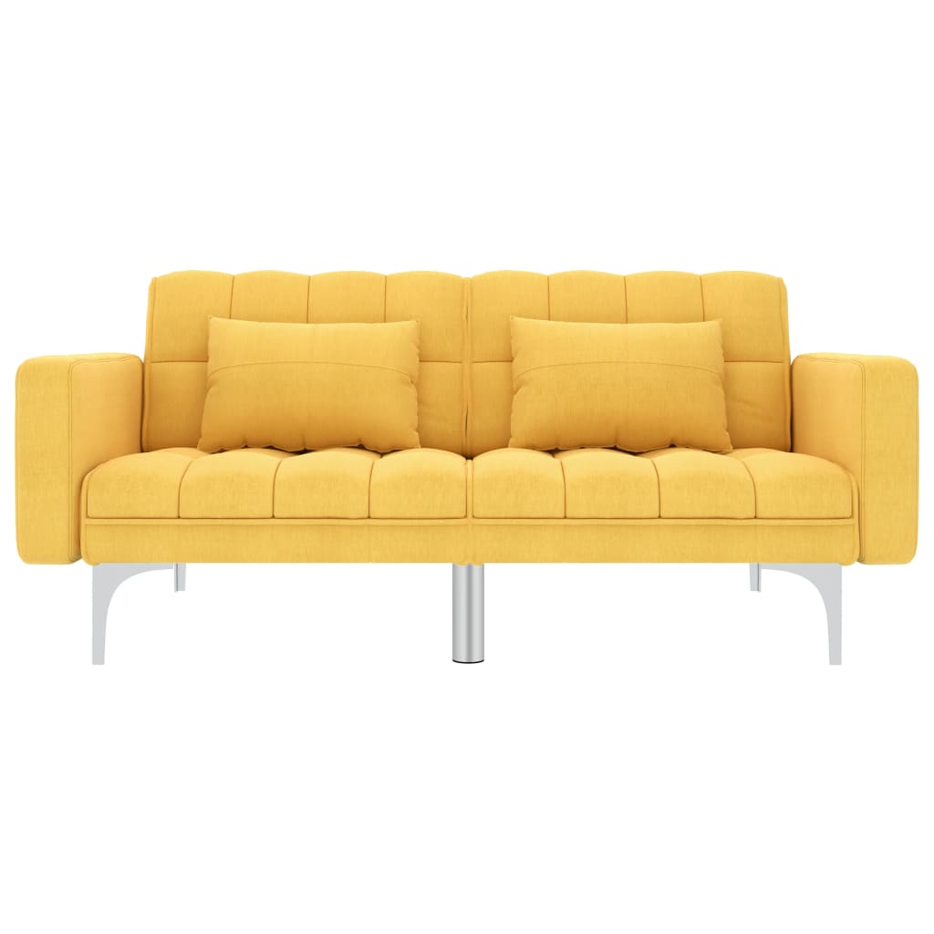 sovesofa stof gul