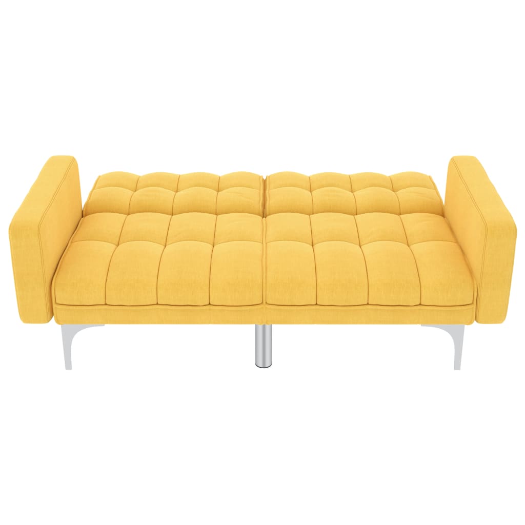 sovesofa stof gul