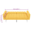 sovesofa stof gul