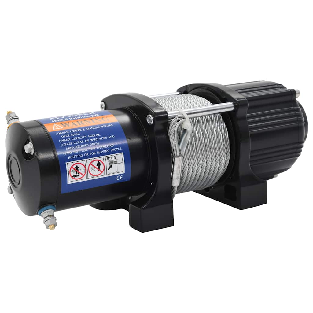 elektrisk hejsespil 12 V 4500 lbs 2040 kg med fjernbetjening