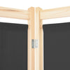 5-panelers rumdeler 200 x 170 x 4 cm stof grå