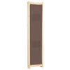 3-panels rumdeler 120 x 170 x 4 cm stof brun