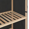 skoskab med overtræk 79 x 40 x 80 cm stof grå