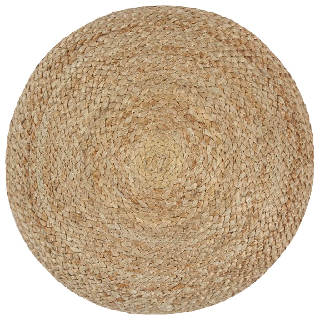 håndlavet puf 40 x 45 jute mørkegrå