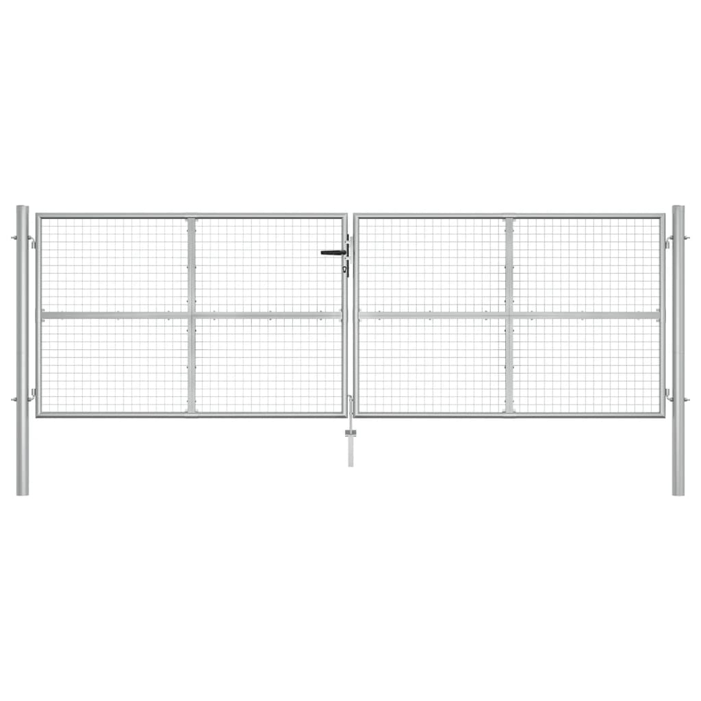 havelåge galvaniseret stål 400x125 cm sølv