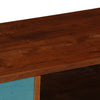 tv-skab med 3 skuffer massivt akacietræ 110 x 35 x 50 cm