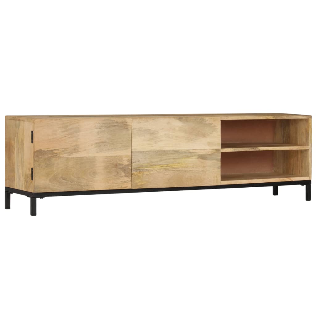 tv-skab massivt mangotræ 145 x 30 x 41 cm