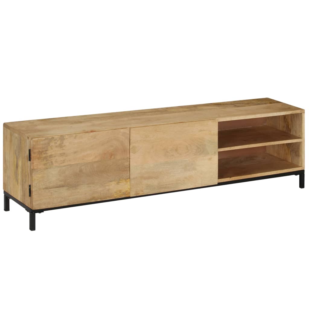 tv-skab massivt mangotræ 145 x 30 x 41 cm