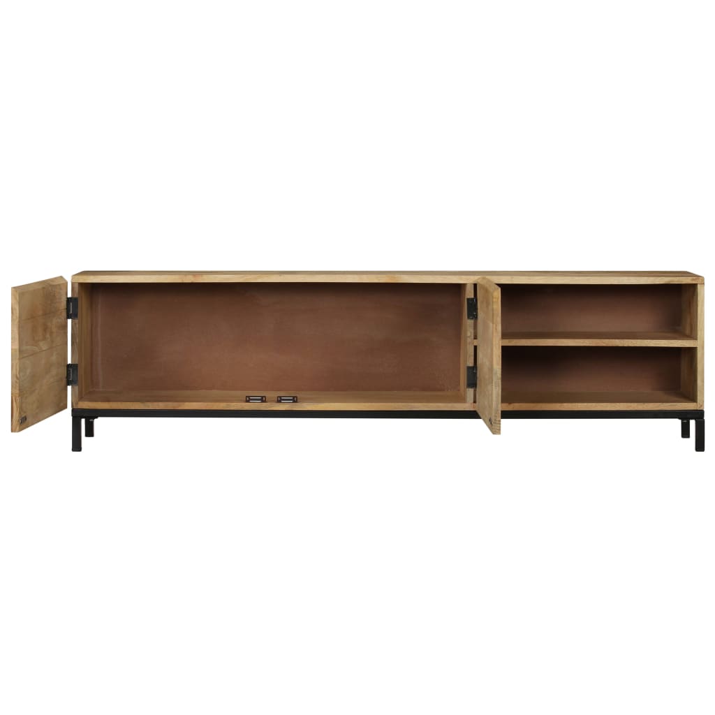 tv-skab massivt mangotræ 145 x 30 x 41 cm