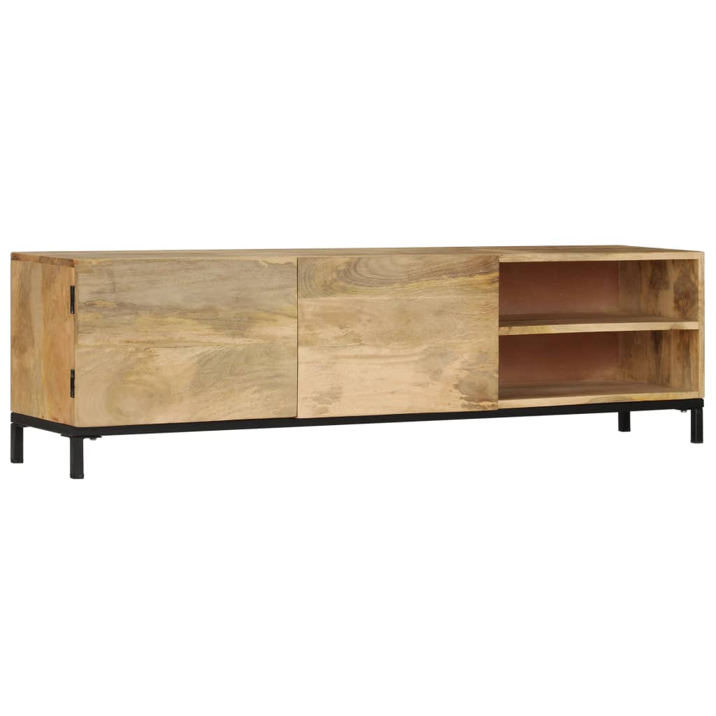 tv-skab massivt mangotræ 145 x 30 x 41 cm