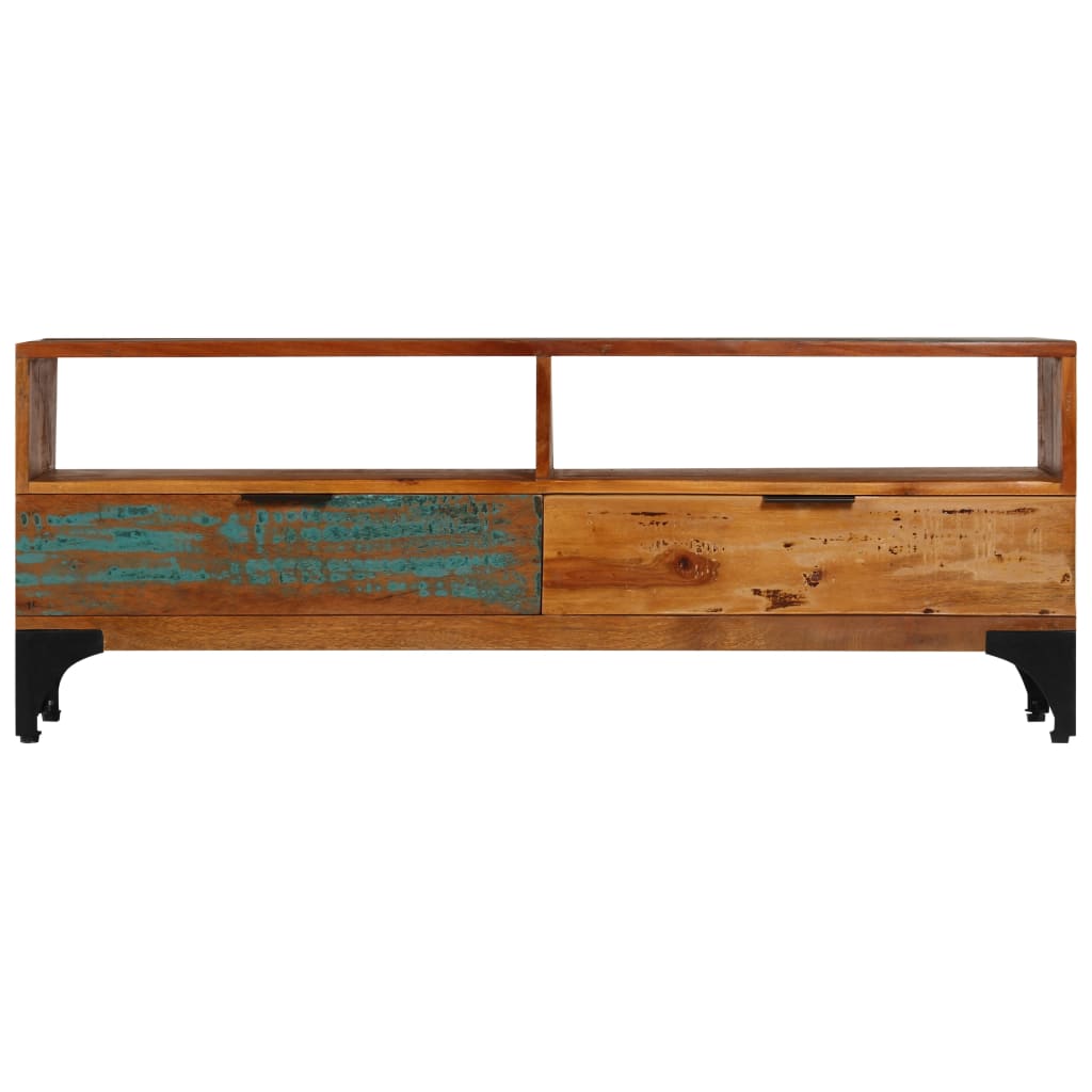 tv-skab 118x35x45 cm massivt genbrugstræ