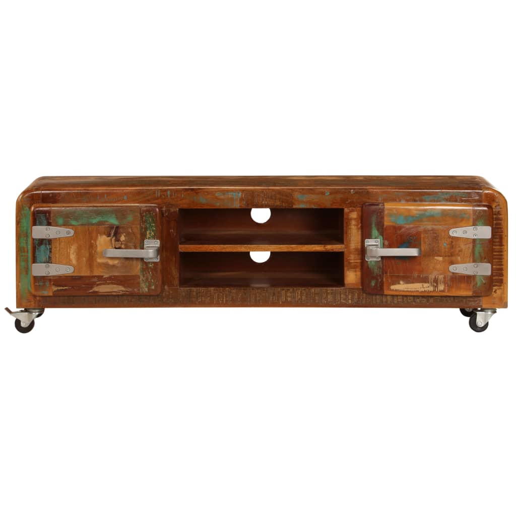 tv-skab 120x30x36 cm massivt genbrugstræ