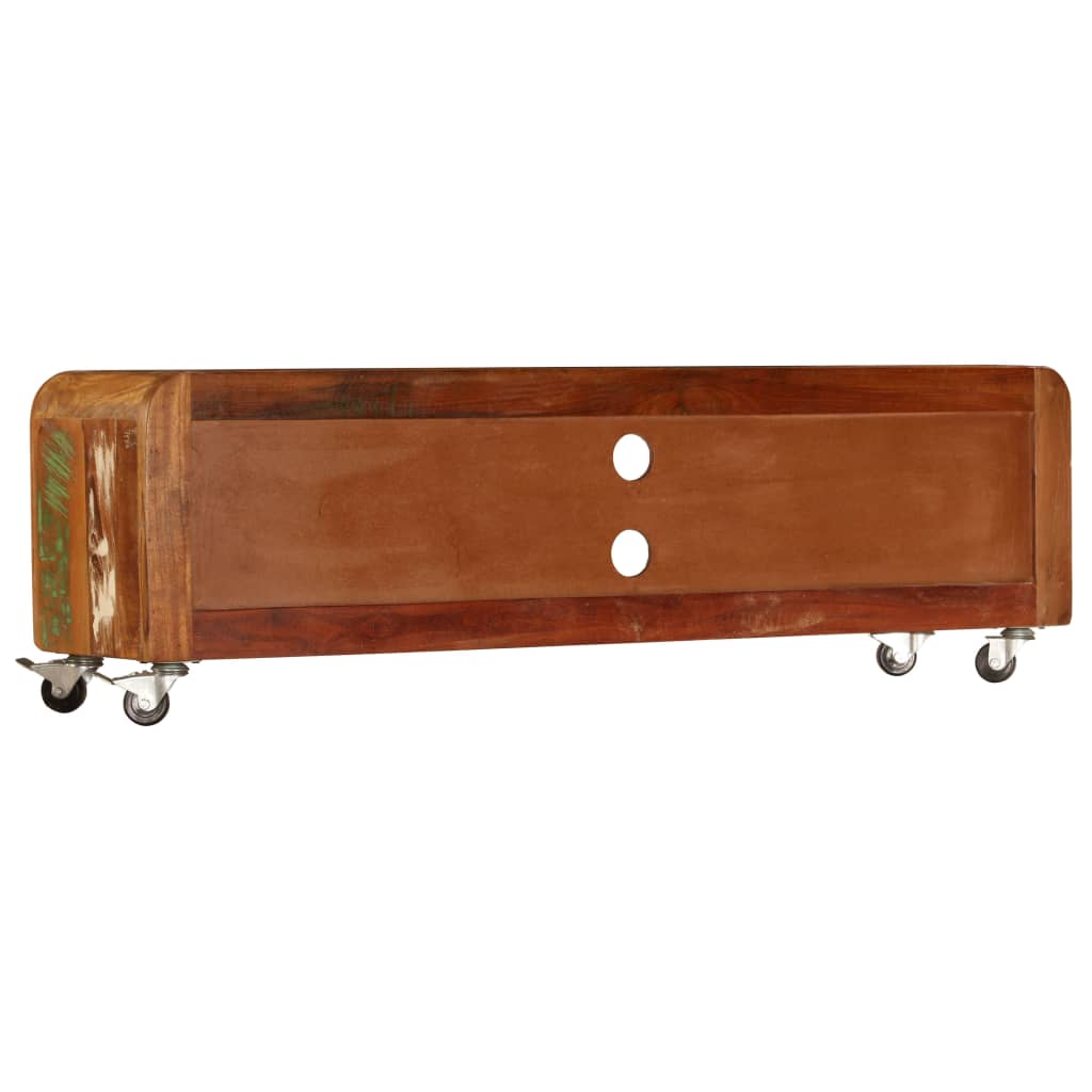tv-skab 120x30x36 cm massivt genbrugstræ