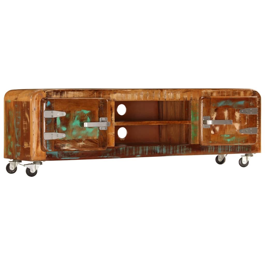 tv-skab 120x30x36 cm massivt genbrugstræ