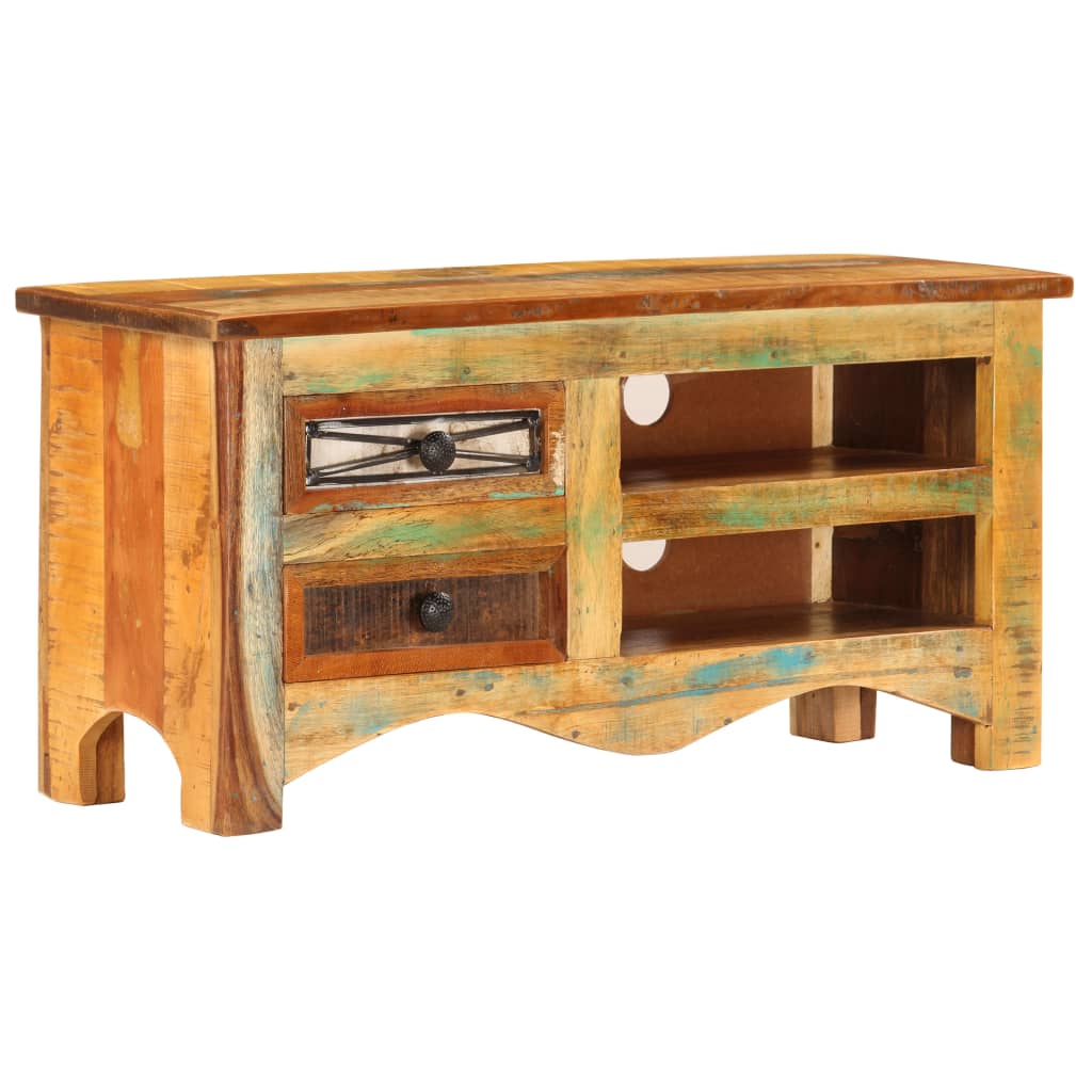 tv-skab 80x30x40 cm massivt genbrugstræ