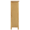skoskab 76x37x105 cm massivt egetræ
