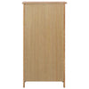 skoskab 76x37x105 cm massivt egetræ