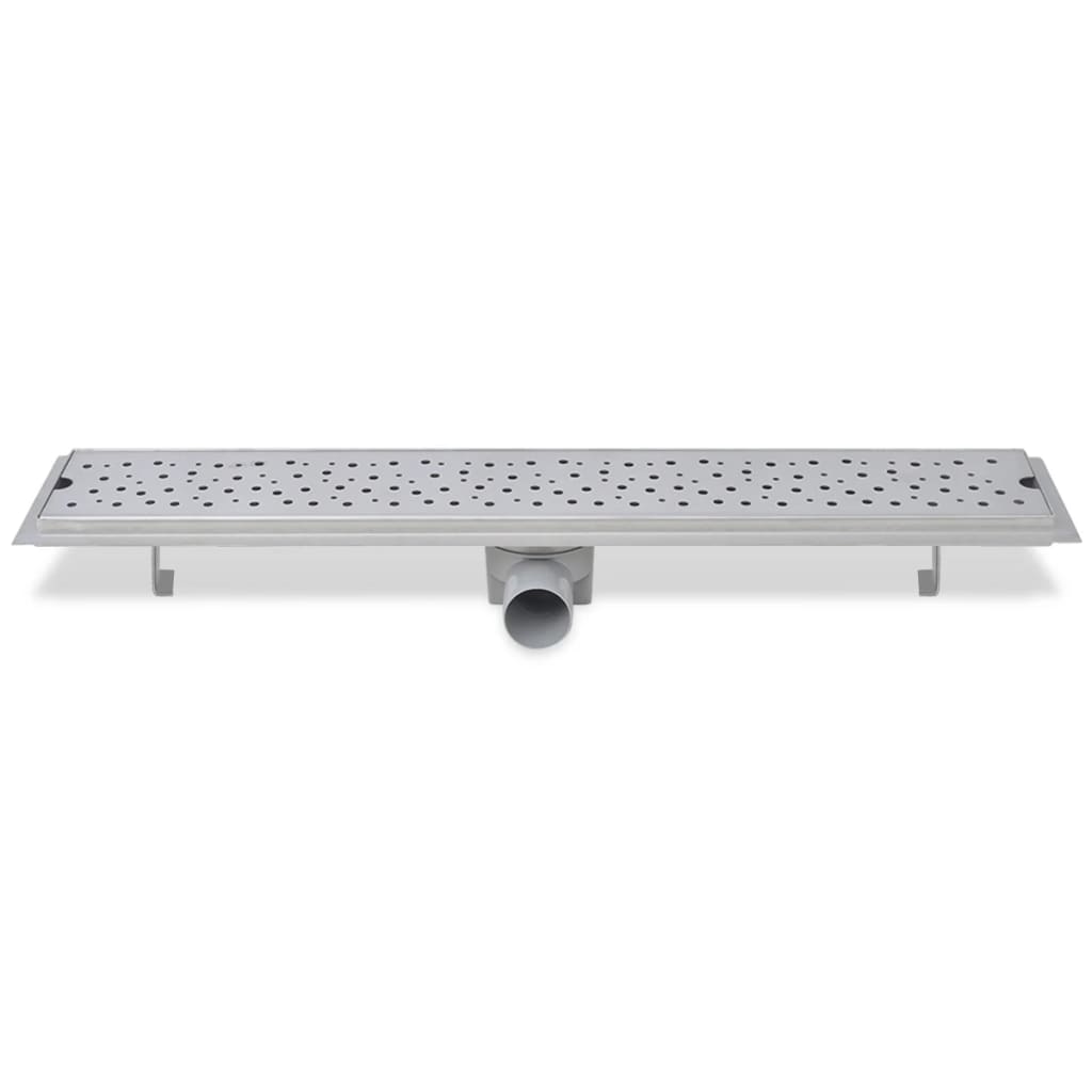 lineære bruseafløb 2 stk. bobledesign 730 x 140 mm rustfrit stål