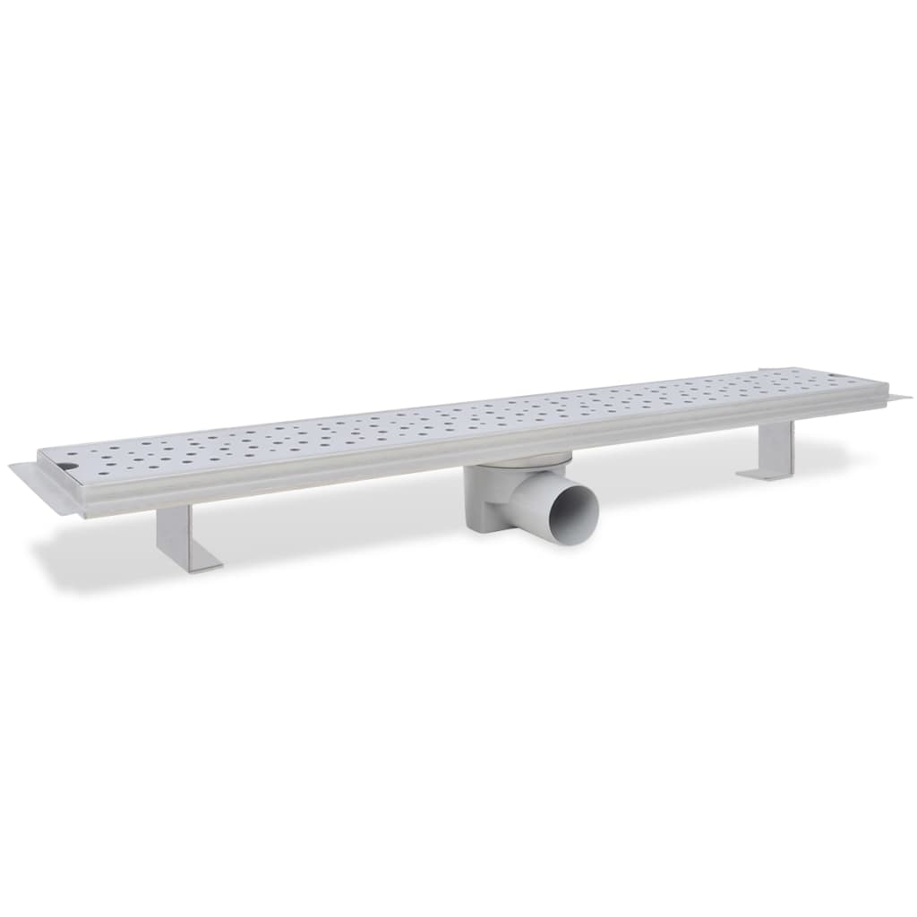lineære bruseafløb 2 stk. bobledesign 730 x 140 mm rustfrit stål