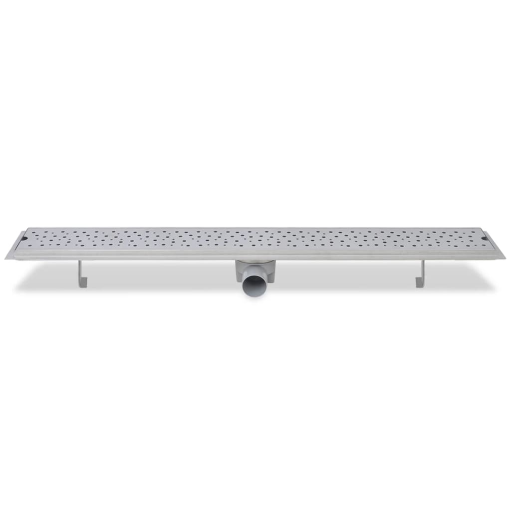 linære bruserafløb 2 stk. bobledesign 930 x 140 mm rustfrit stål