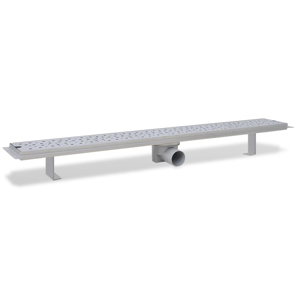 linære bruserafløb 2 stk. bobledesign 930 x 140 mm rustfrit stål