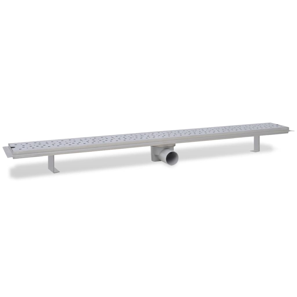 lineære bruseafløb 2 stk. bobledesign 1030 x 140 mm rustfrit stål