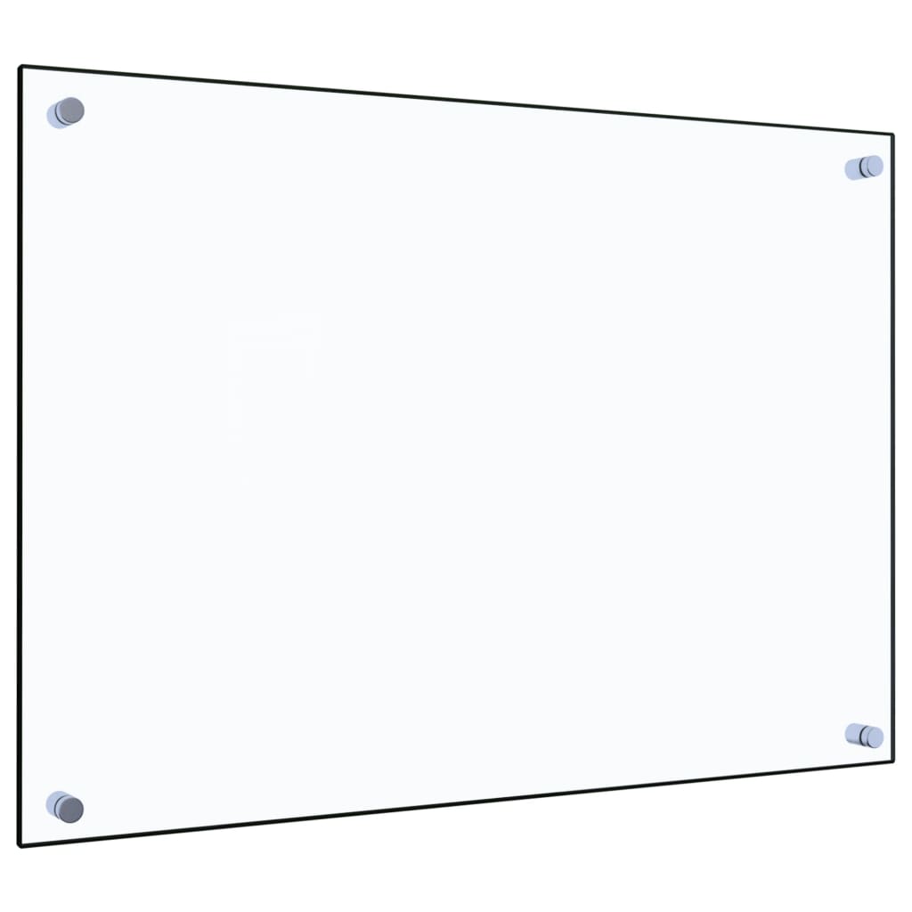 stænkplade 70x50 cm hærdet glas gennemsigtig