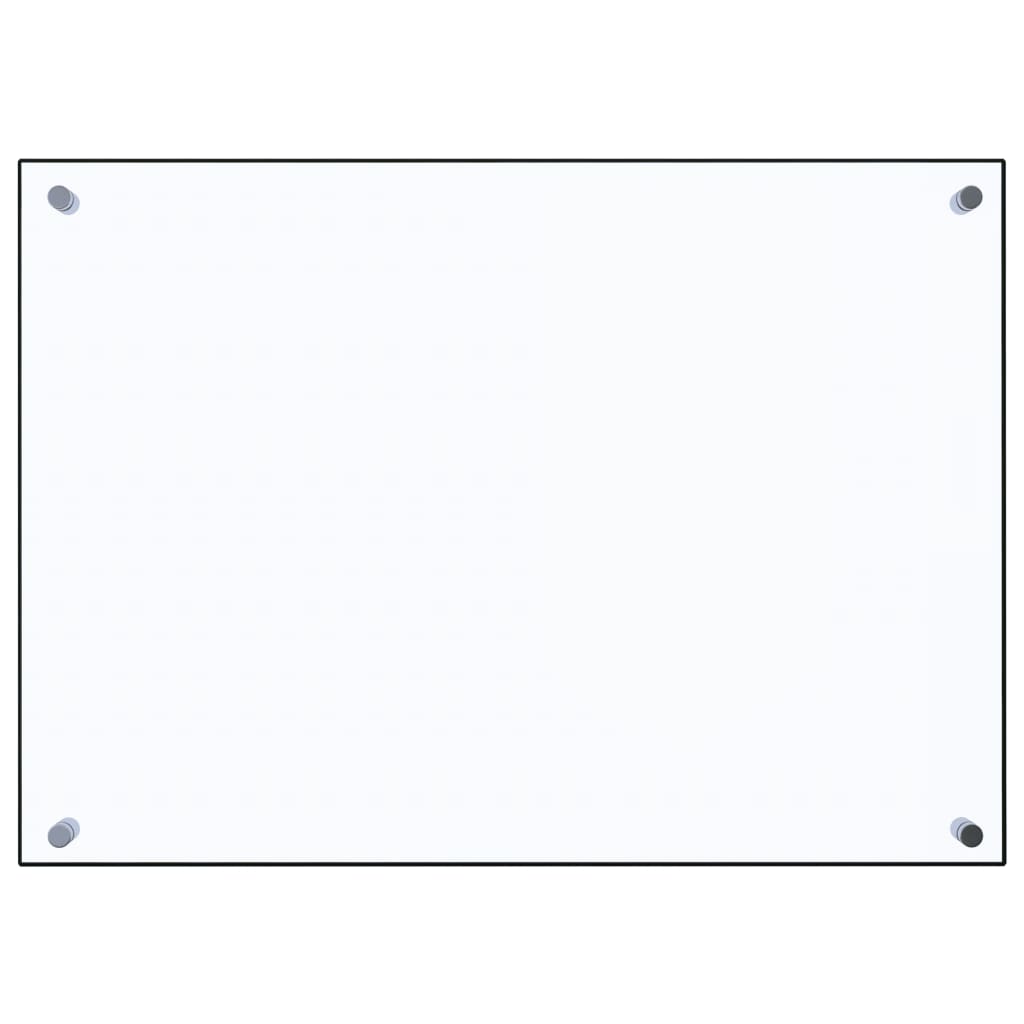 stænkplade 70x50 cm hærdet glas gennemsigtig