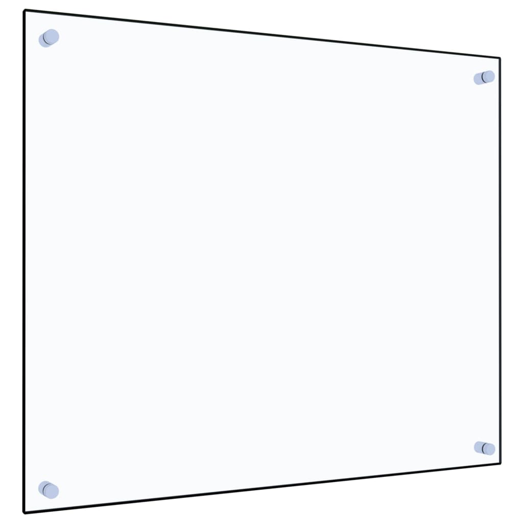 stænkplade 70x60 cm hærdet glas gennemsigtig