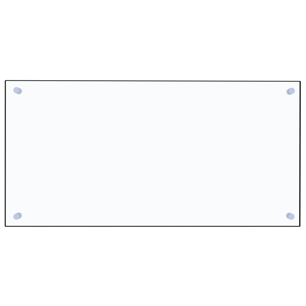 stænkplade 80x40 cm hærdet glas gennemsigtig