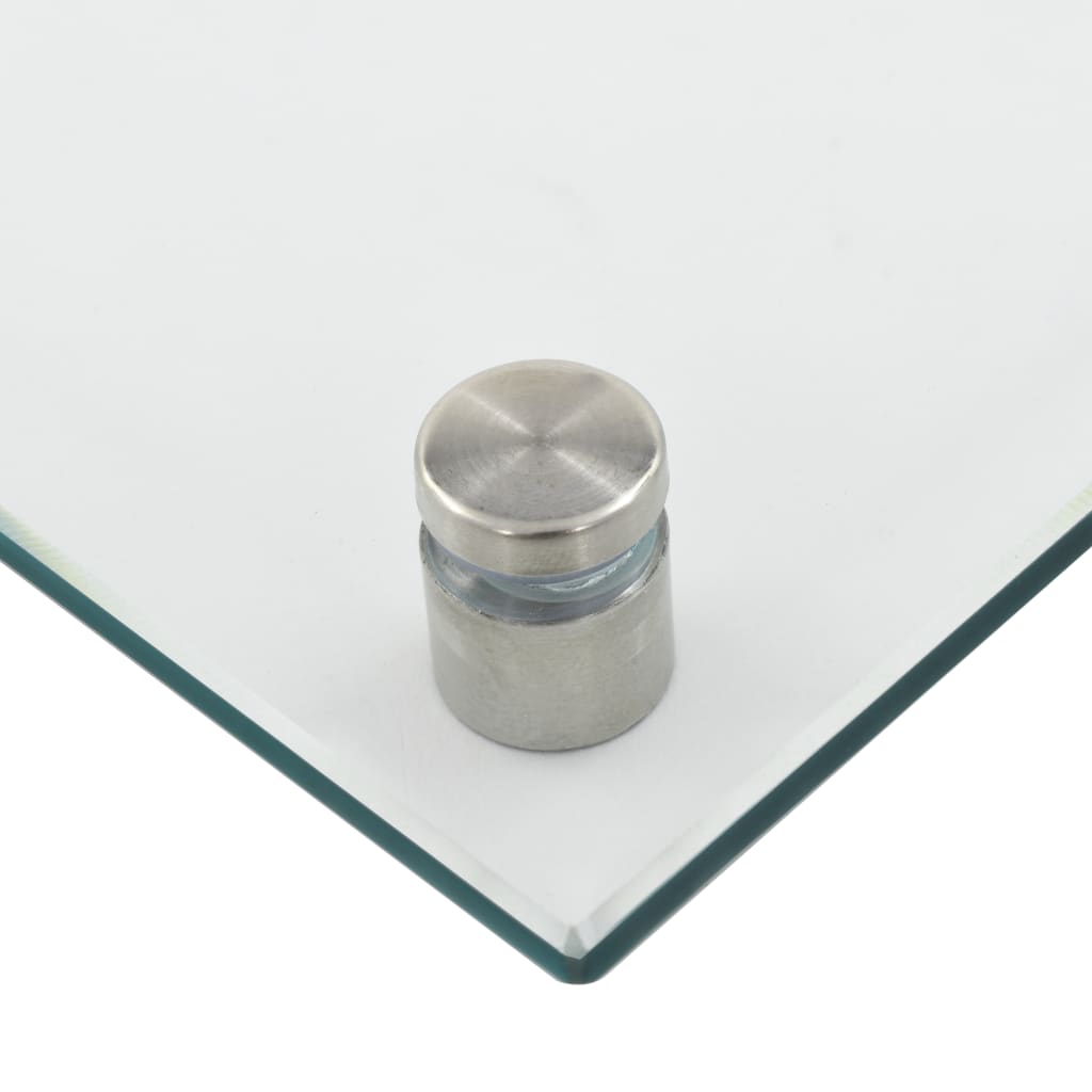 stænkplade 80x40 cm hærdet glas gennemsigtig