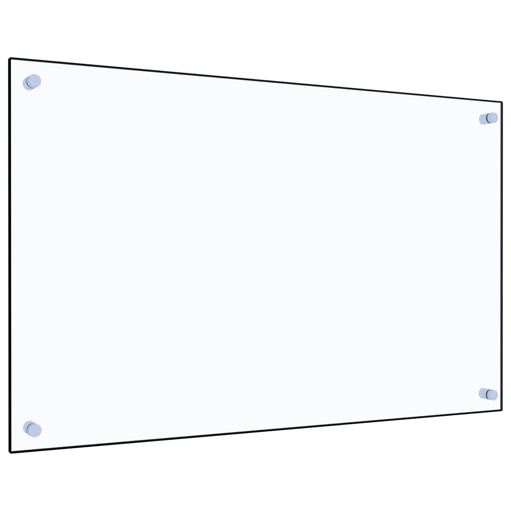 stænkplade 80x50 cm hærdet glas gennemsigtig
