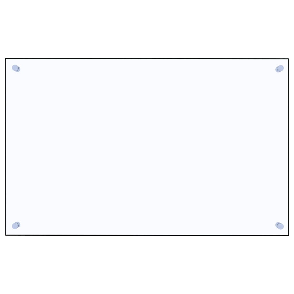 stænkplade 80x50 cm hærdet glas gennemsigtig
