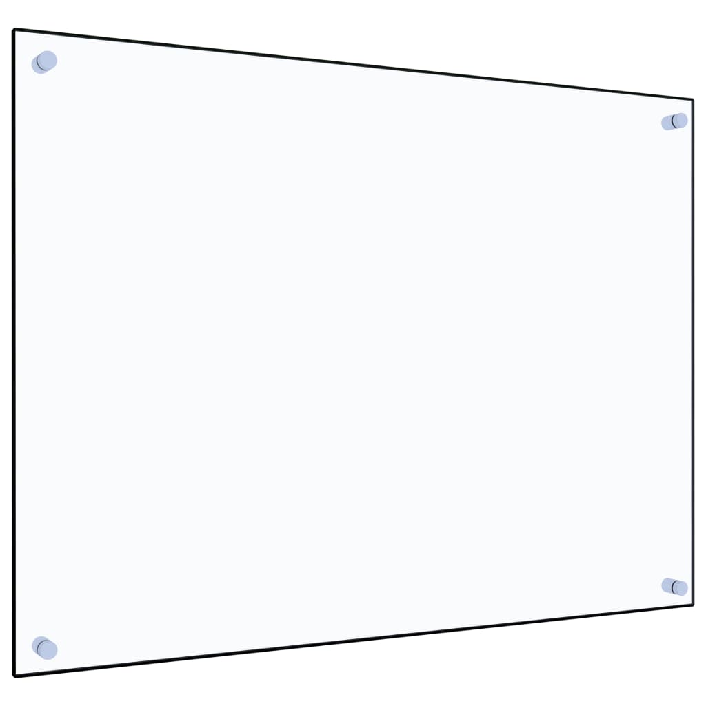 stænkplade 80x60 cm hærdet glas gennemsigtig