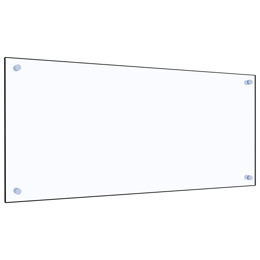 stænkplade 90x40 cm hærdet glas gennemsigtig