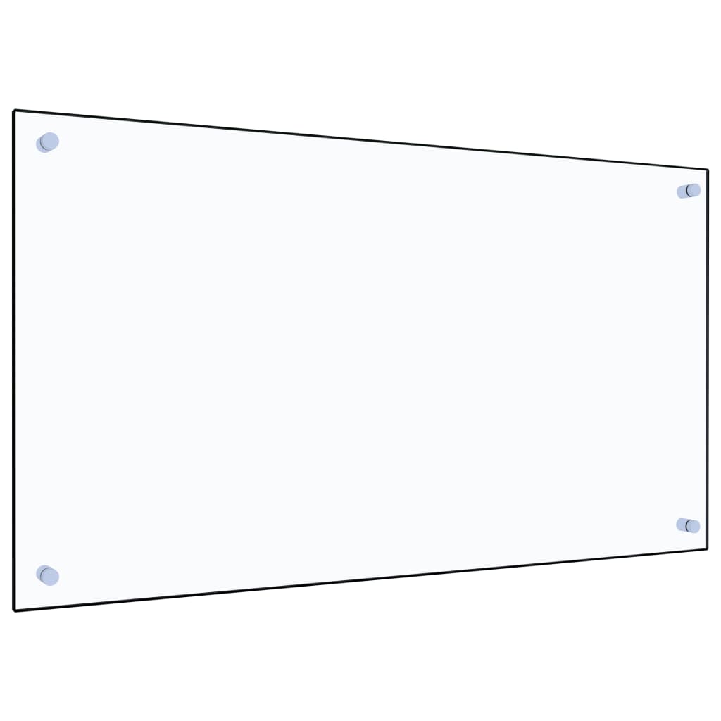 stænkplade 90x50 cm hærdet glas gennemsigtig