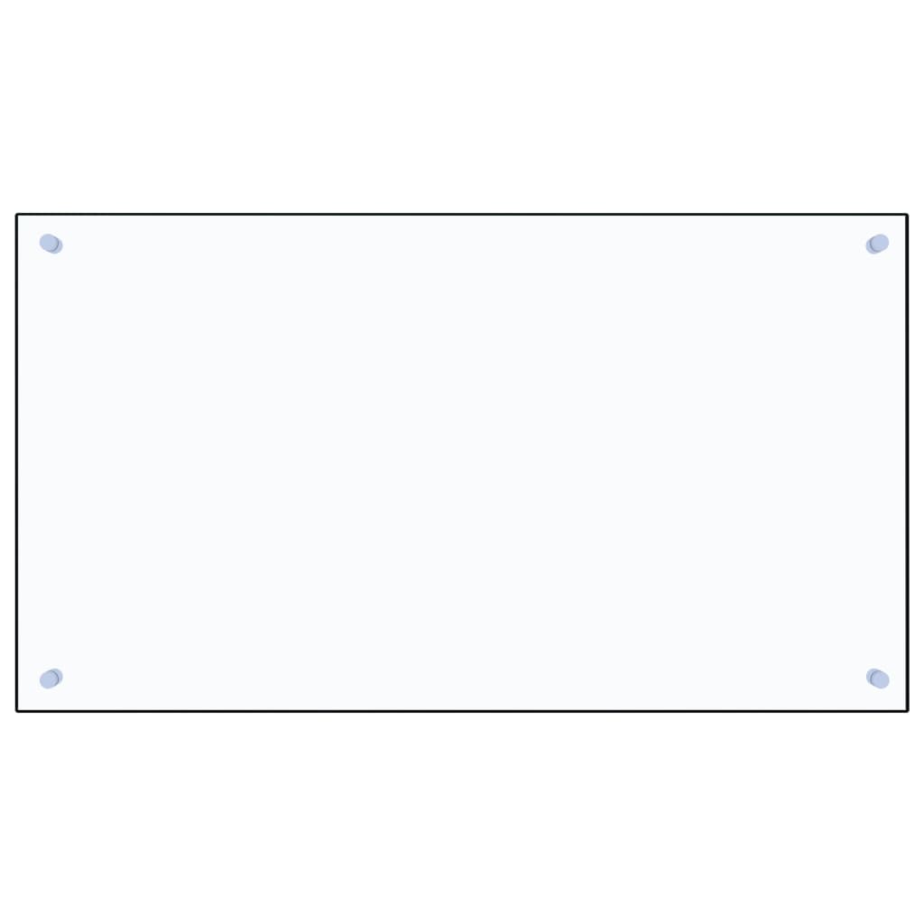 stænkplade 90x50 cm hærdet glas gennemsigtig