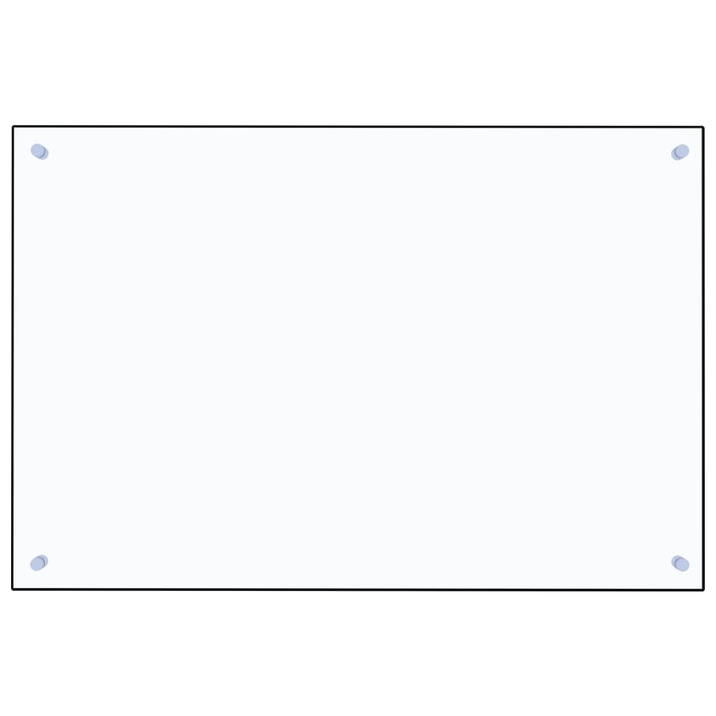 stænkplade 90x60 cm hærdet glas gennemsigtig