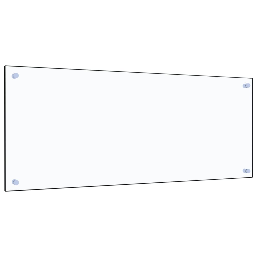 stænkplade 100x40 cm hærdet glas gennemsigtig