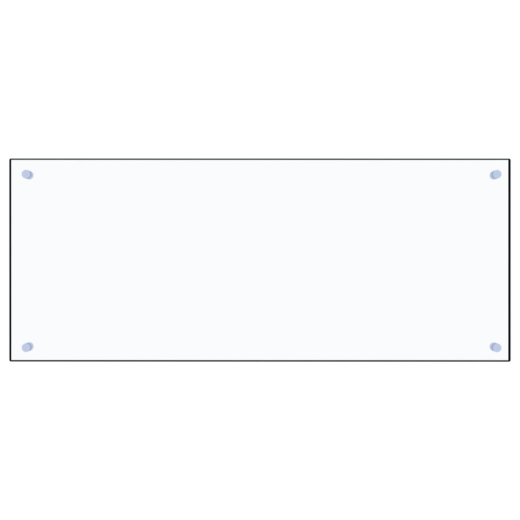 stænkplade 100x40 cm hærdet glas gennemsigtig
