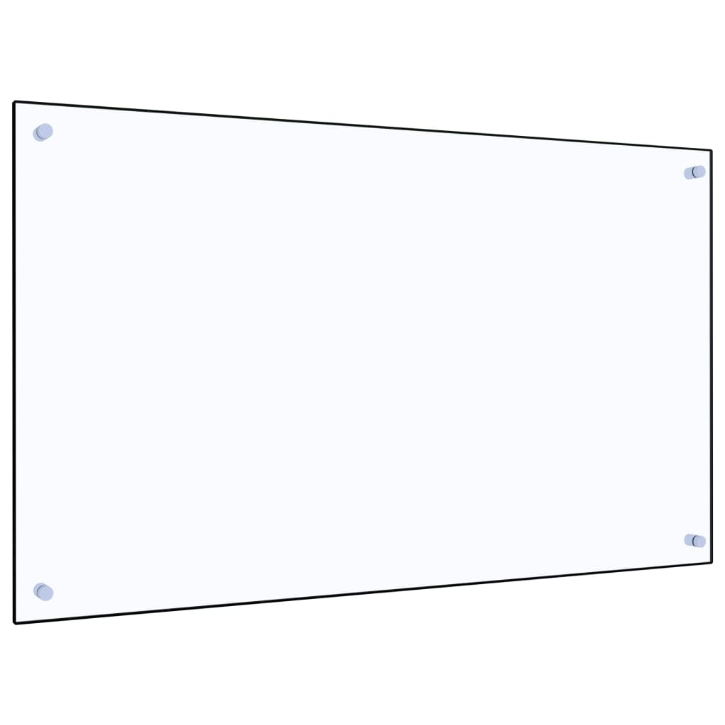 stænkplade 100x60 cm hærdet glas gennemsigtig