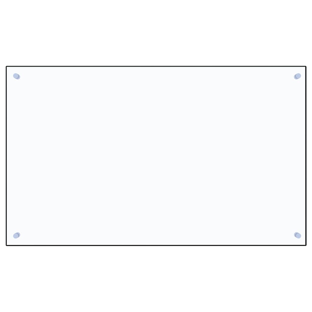 stænkplade 100x60 cm hærdet glas gennemsigtig