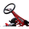 pedal-gokart til børn rød