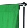 fotobaggrund uden stativ 500x300 cm bomuld chroma key